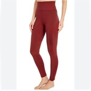 Free People FP Movement Spiced Mahogany Red Born to Run Leggings